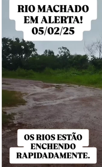 Cacoal em Alerta Laranja: chuvas constantes aumentam risco de alagamentos