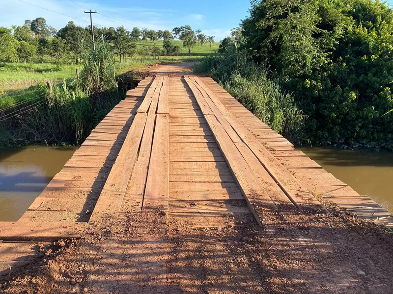 Recuperação das pontes das linhas 180 e 176 é concluída pela Prefeitura de Rolim de Moura