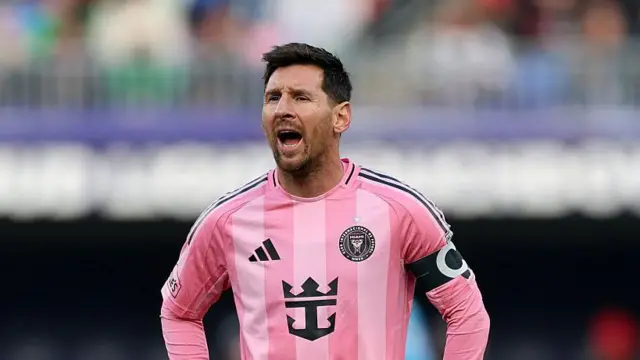 O capitão do Inter Miami, Lionel Messi