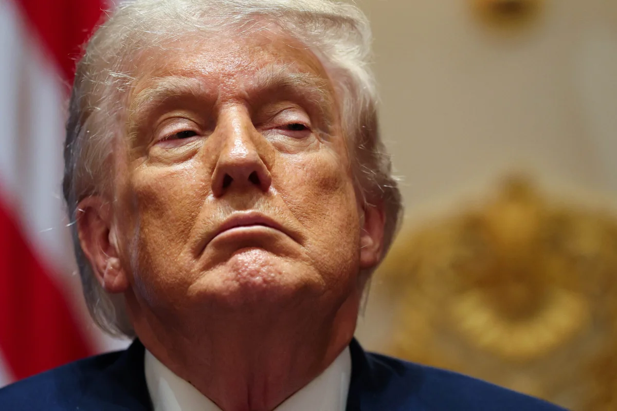 Presidente dos Estados Unidos, Donald Trump durante coletiva - Metropoles