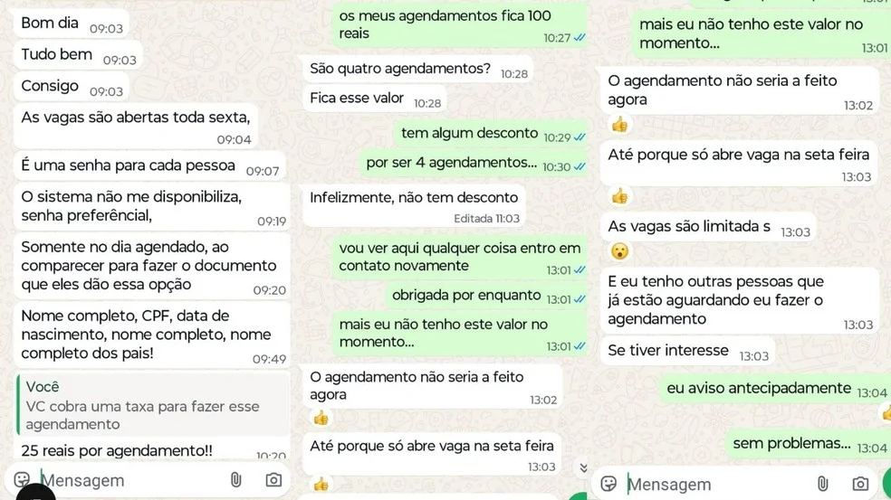 Venda de agendamento da nova Identidade Nacional em RO — Foto: Acervo Pessoal